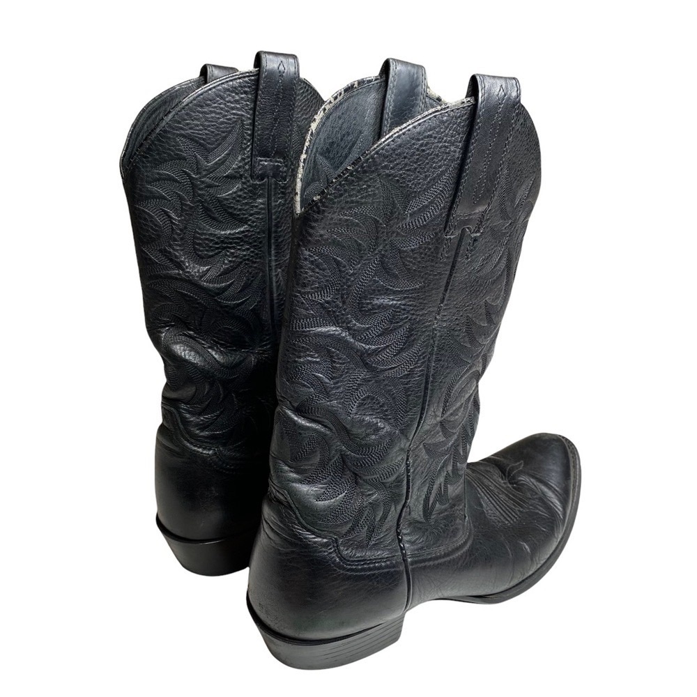 Ariat ✪ Heritage Classic Western Leather Cowboy Boots Boot ✪ Black 10D - Picture 7 of 16